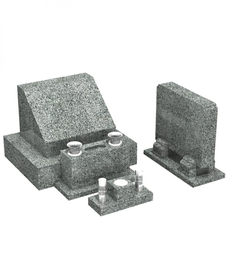 大島石 平和公園型 霊標付